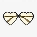 Sunglasses Gucci Eyewear Yellow Heart-Shaped Sunglasses