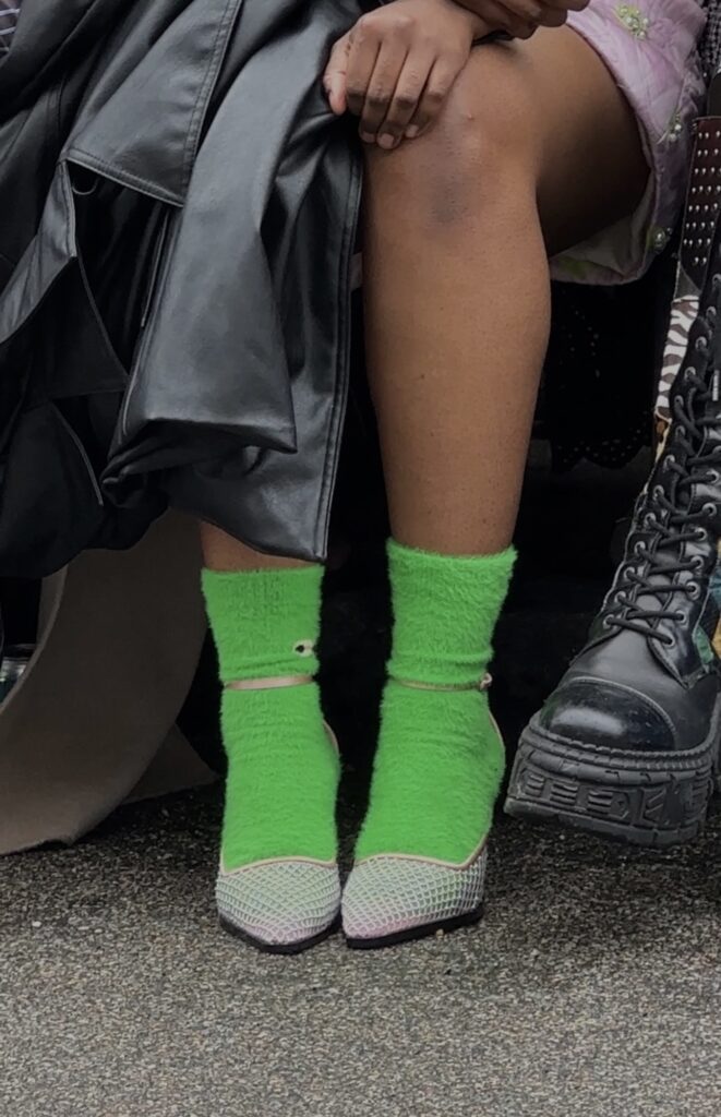 copenhagen fashion week street style green socks